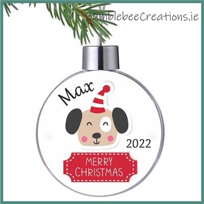 Woof Christmas Bauble